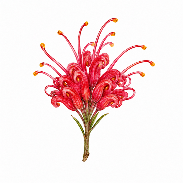 Fleur de Red Grevillea Synergie - Élixirs de Fleurs