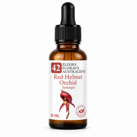 Flacon de Red Helmet Orchid Synergie - Élixirs de Fleurs