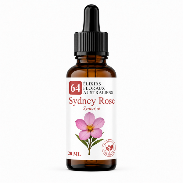 Flacon de Sydney Rose Synergie - Élixirs de Fleurs