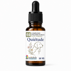Flacon de l'élixir floral "Quiétude" pour chien et chat - Élixirs de Fleurs