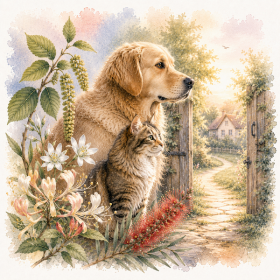 Présentation de l'élixir floral "Renouveau" pour chien et chat - Élixirs de Fleurs