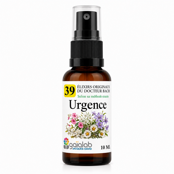 Flacon de l'élixir floral spray "Urgence" - Élixirs de Fleurs