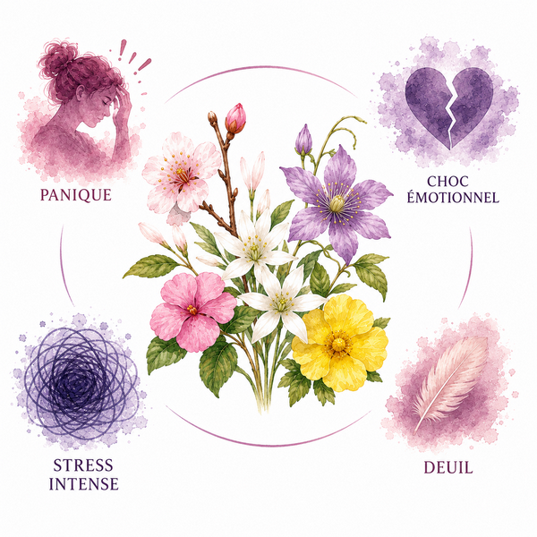 Présentation de l'élixir floral "Urgence" - Élixirs de Fleurs
