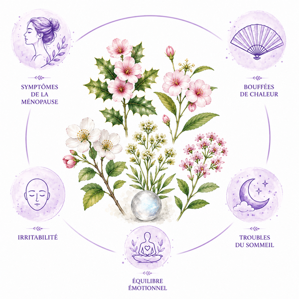 Présentation de l'élixir floral "MénoFlore" - Élixirs de Fleurs